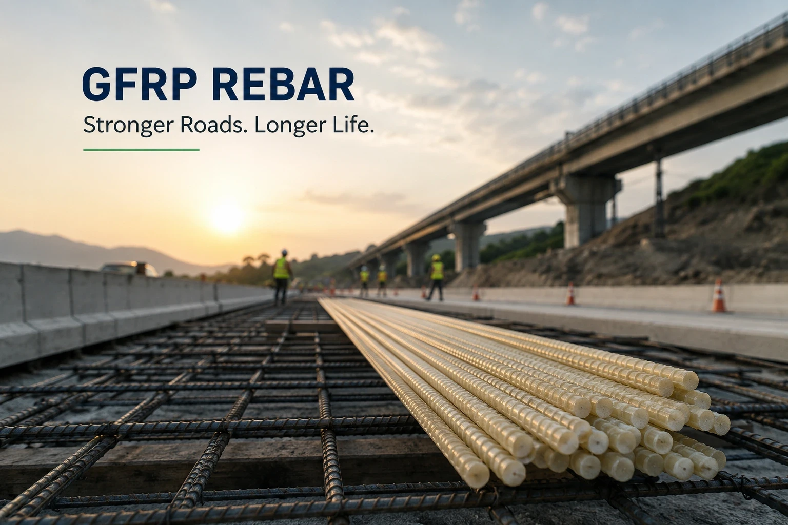 gfrp-rebar-highway-road-construction